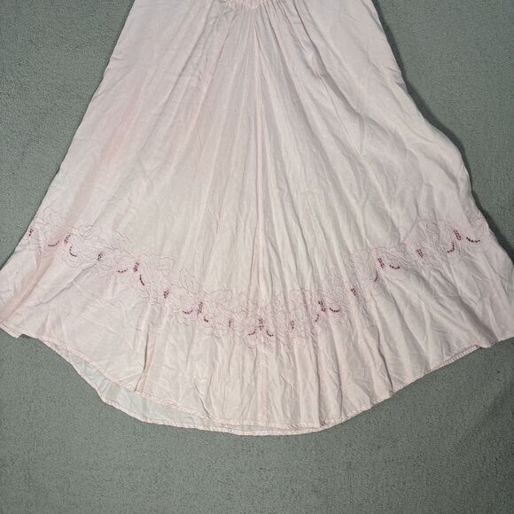 Vintage Bali Emerald Design Midi Skirt Womens Size M Pink Cottagecore Gypsy Boho - Picture 11 of 15